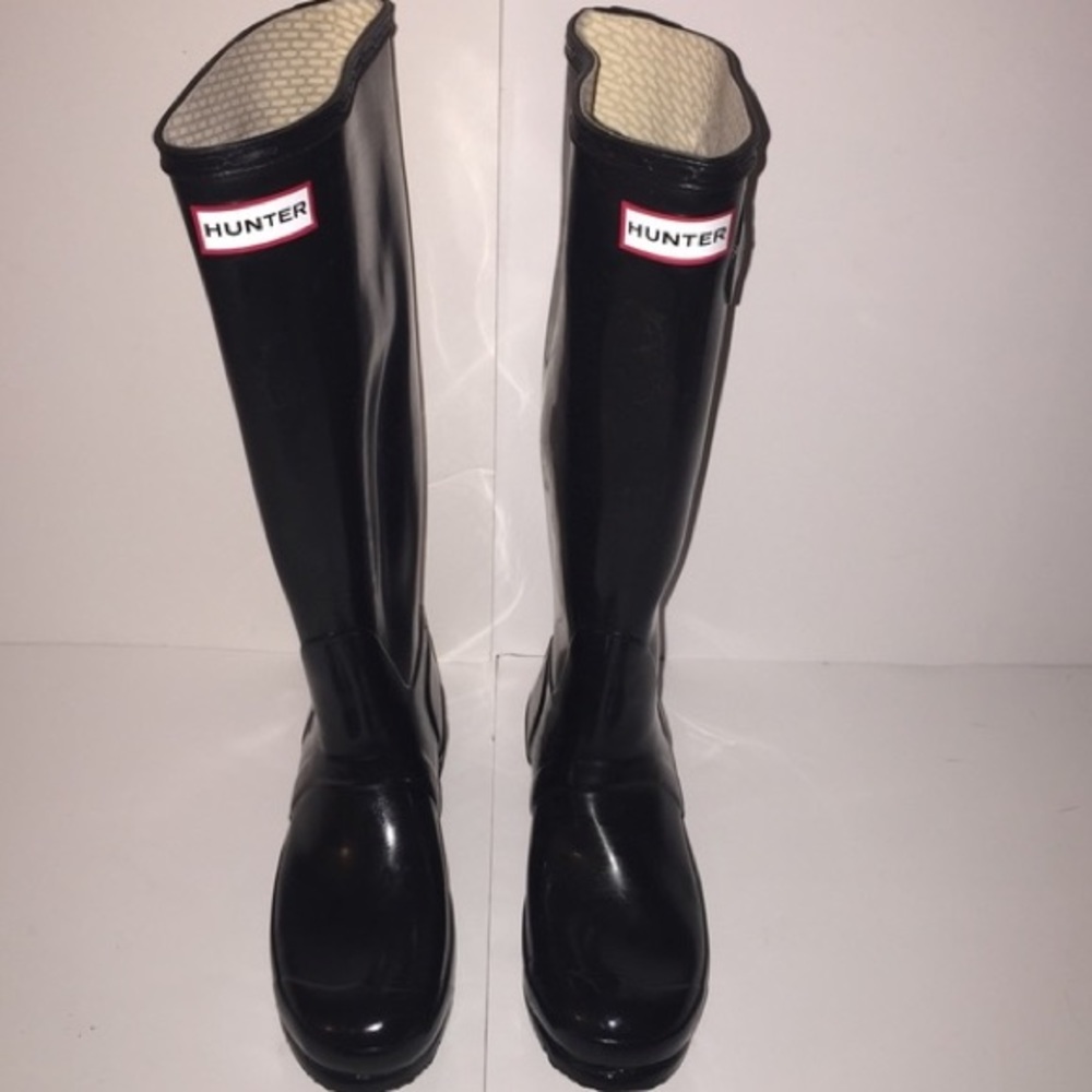TRADING ❤️❤️❤️❤️HUNTER BOOTS black glossy